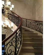Iron art stair handrails